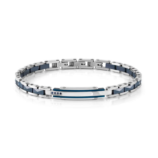 Bracciale Strong Diamond con 4 zaffiri blu - 028325 030