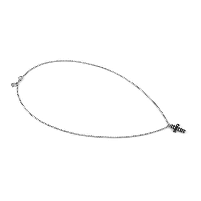 Collana Strong Diamond Croce con diamante nero - 028328/037