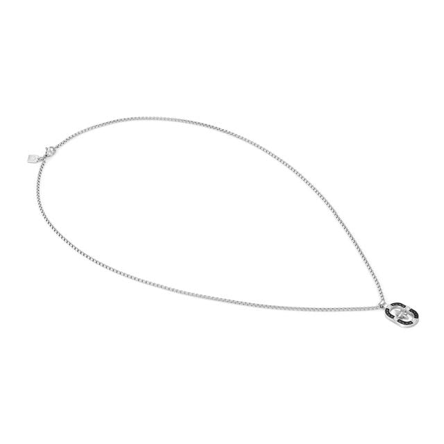 Collana ManVision Rosa dei venti con Zirconi neri - 133014 014