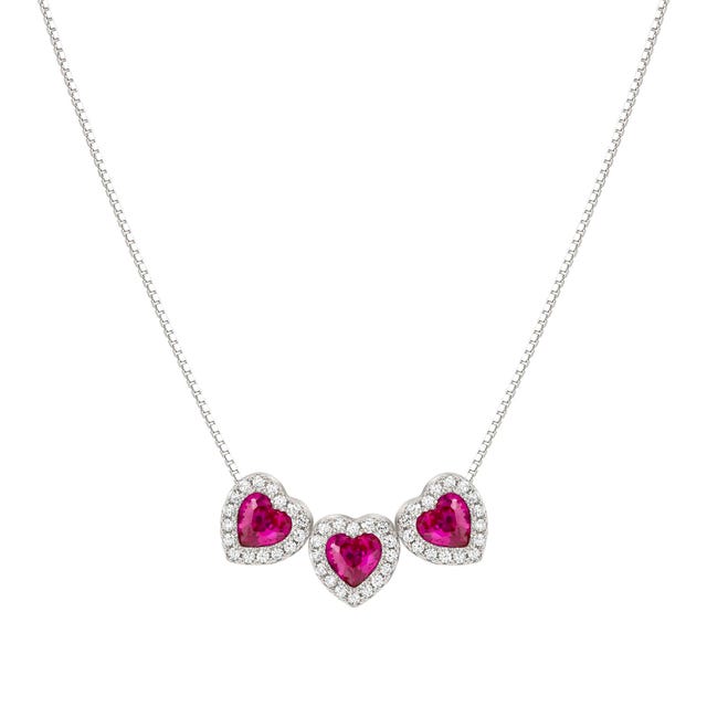 Collana All My Love con 3 Cuori e Zirconi - 240303/006