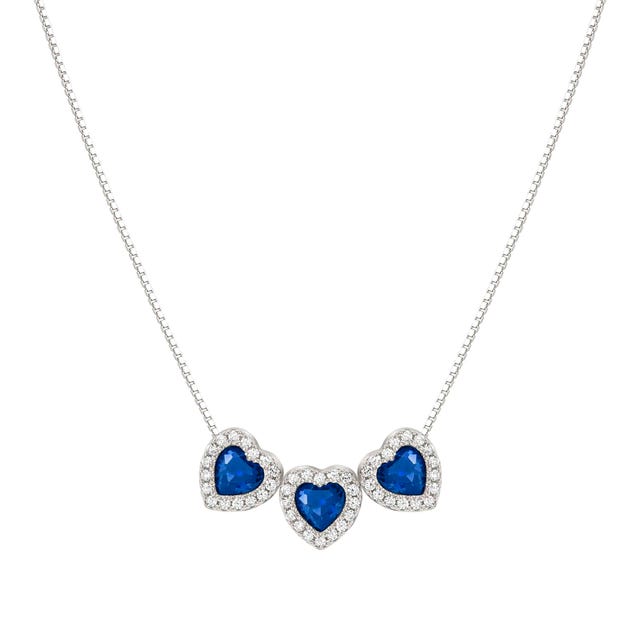 Collana All My Love con 3 Cuori e Zirconi - 240303/012