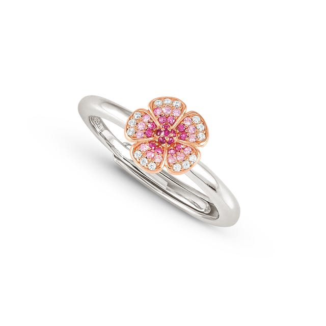 Anello Crysalis fiore piccolo con Cubic Zirconia - 241100 010