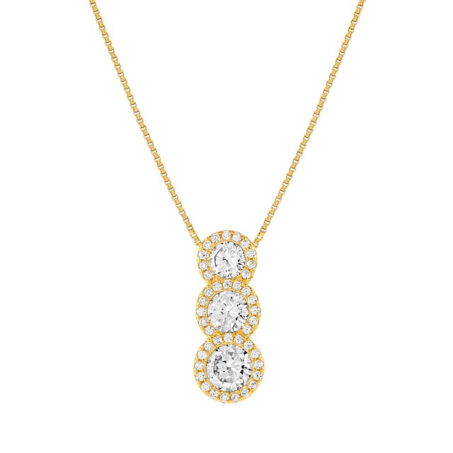 Collana Seidivina con 3 Zirconi - 241403 012