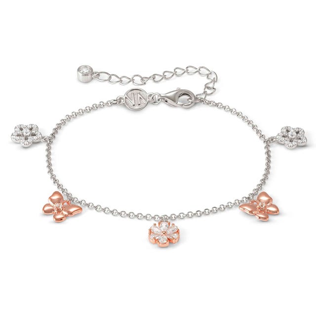 Bracciale SweetMadame mix fiori farfalle - 242007 051