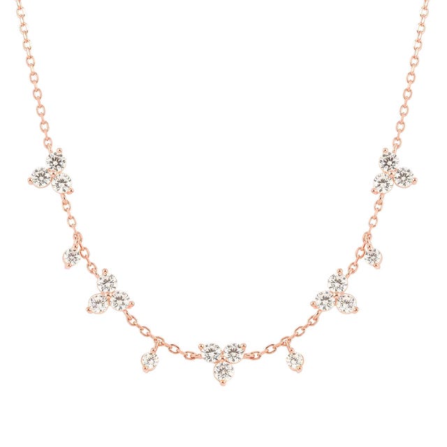 Collana Life Bouquet con Pietre Bianche - 242507 011