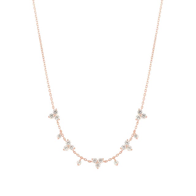 Collana Life Bouquet con Pietre Bianche - 242507 011