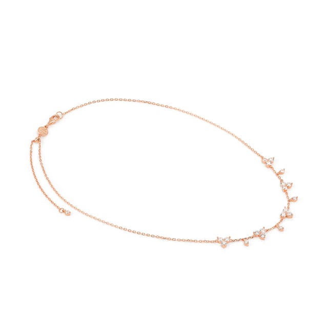 Collana Life Bouquet con Pietre Bianche - 242507 011