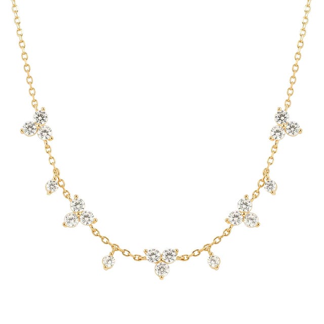 Collana Life Bouquet con Pietre Bianche - 242507 012