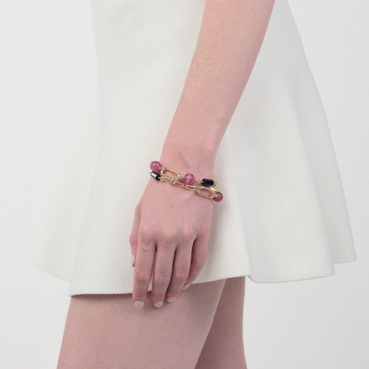 Bracciale Gipsy con sfere rosa - 000EXB5214000 2562