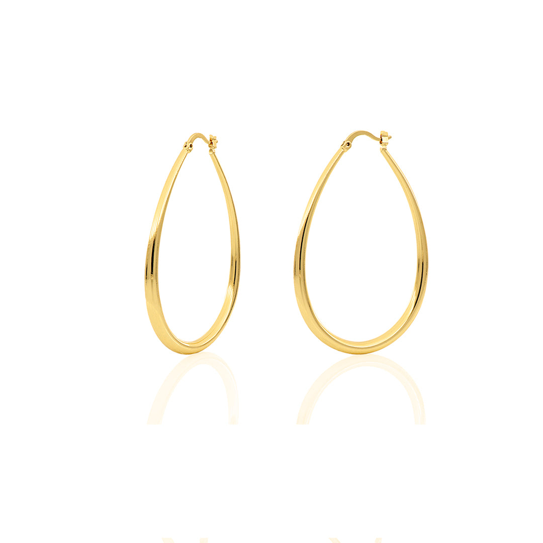 Orecchini a goccia grandi in bronzo dorato - 000EXO4229900 1773