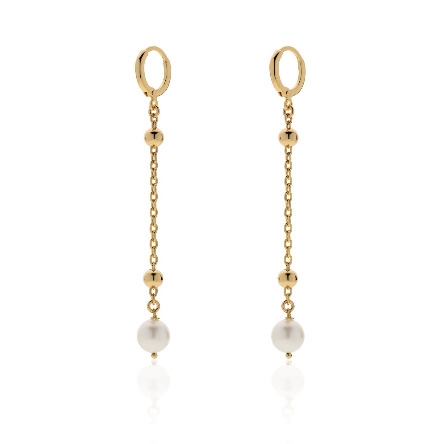 Orecchini in bronzo dorato con perle naturali - 000EXO4431000 2067