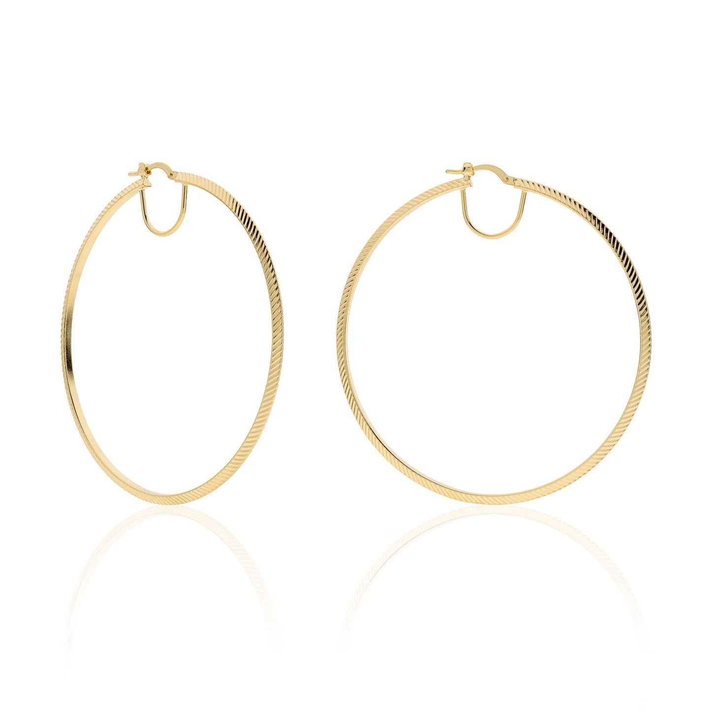 Orecchini maxi cerchio dorati Triangoli - 004EXO0089900 2390
