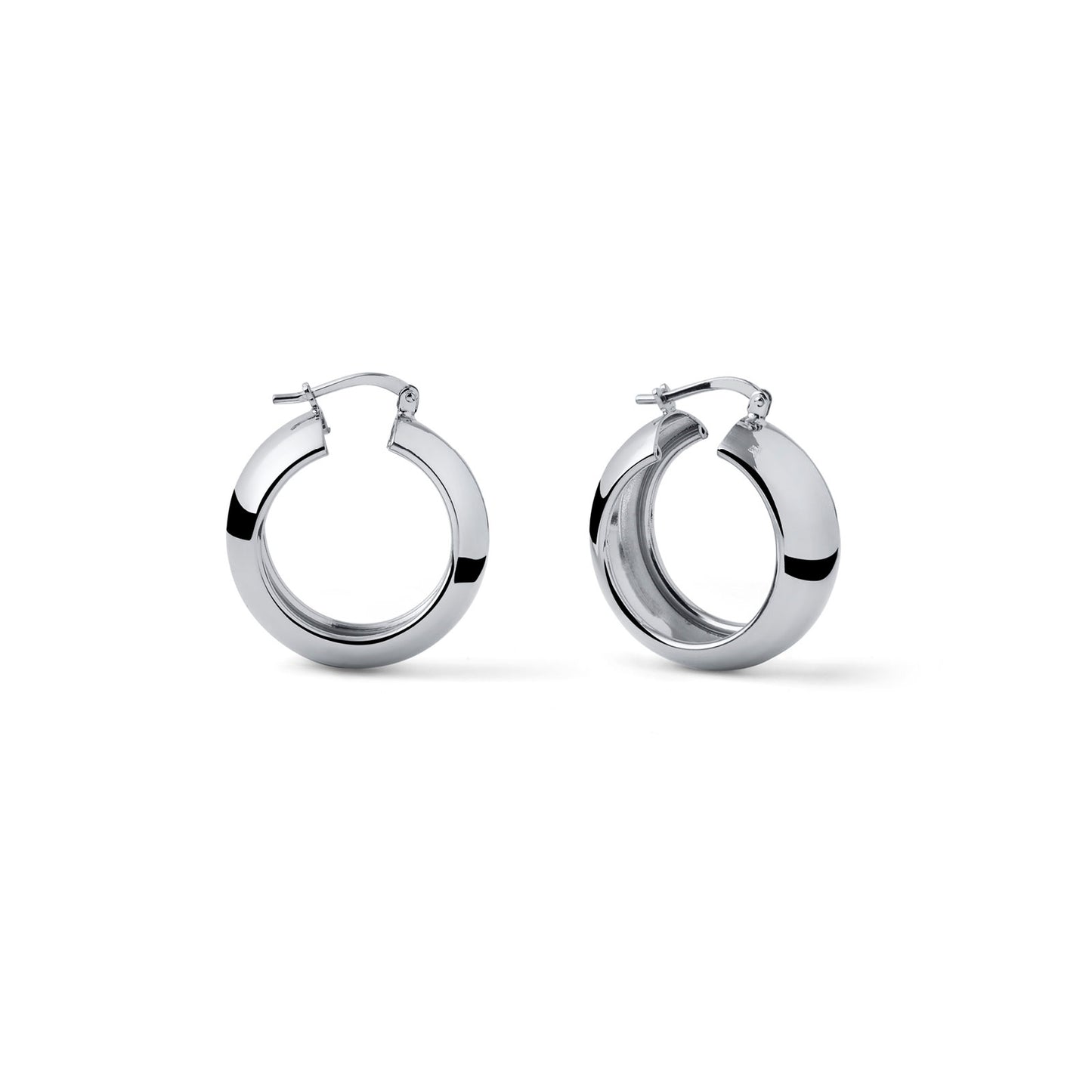 Orecchini argentati a cerchio - 000EXO4759900 2692
