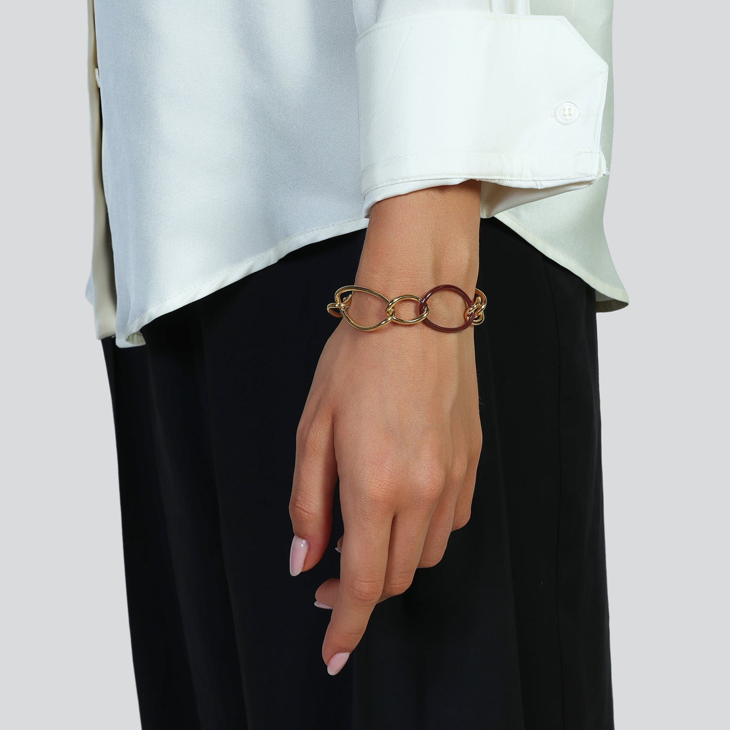 Bracciale catena ovale - 713YHW4223102 6647