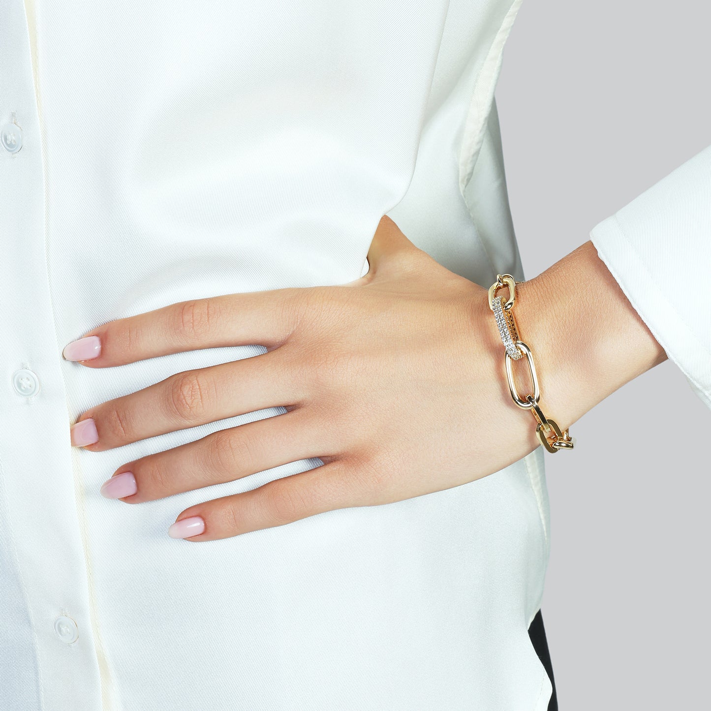 Bracciale con maglia in zirconi - 000EXB5394000 2771