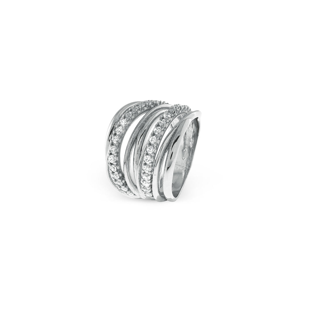 Anello Vortice in argento bianco - 700YAF1971000 5564/20