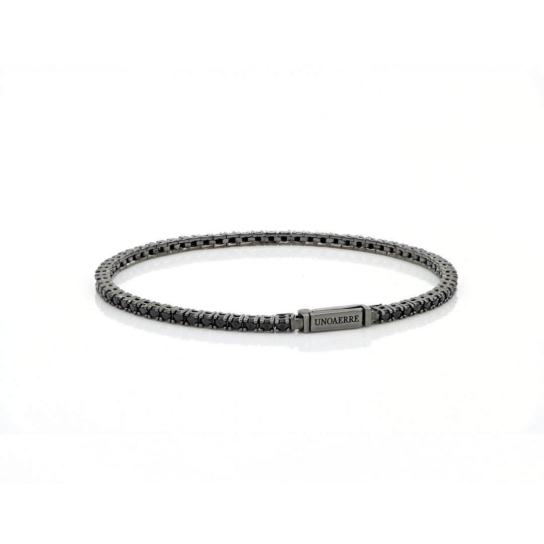 Bracciale Tennis in argento brunito - 721YBF1692171 5771