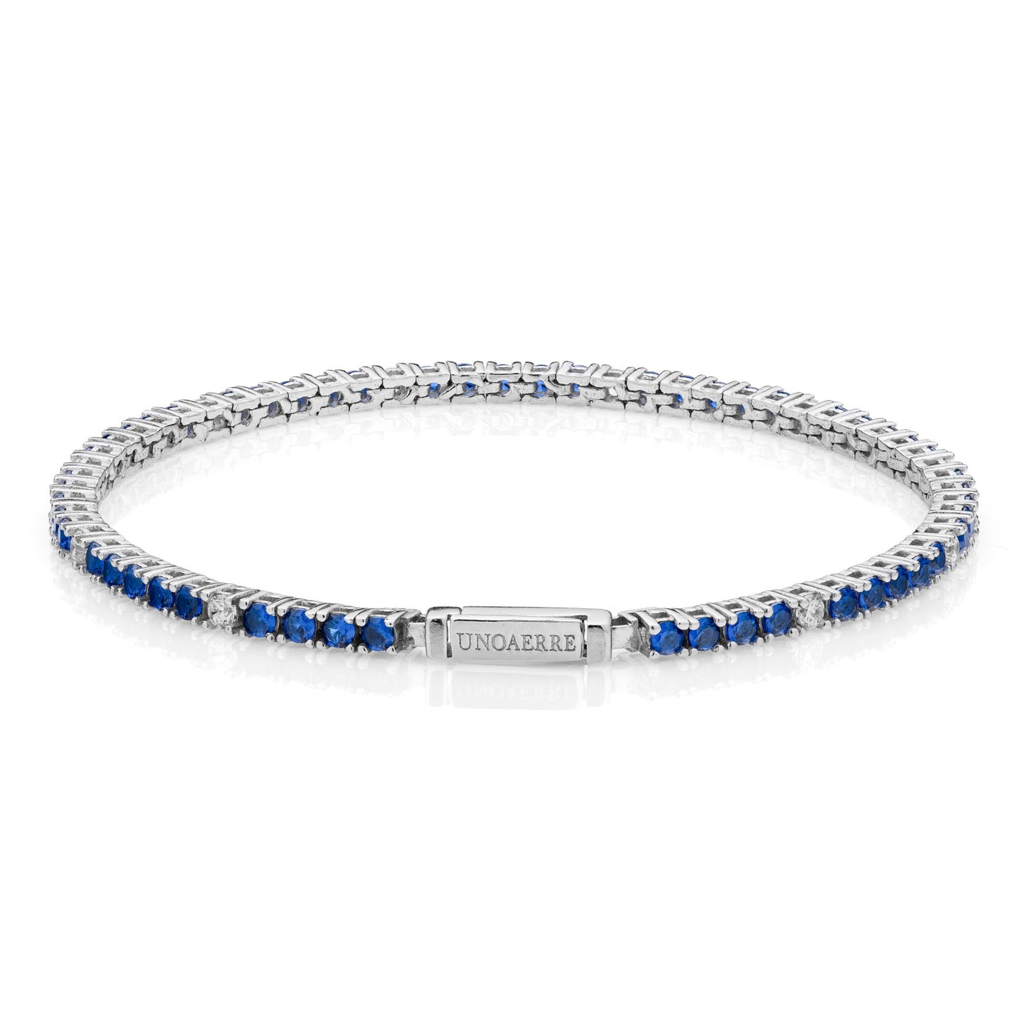 Bracciale Tennis pietre blu e bianche - 721YBF1702178 6387