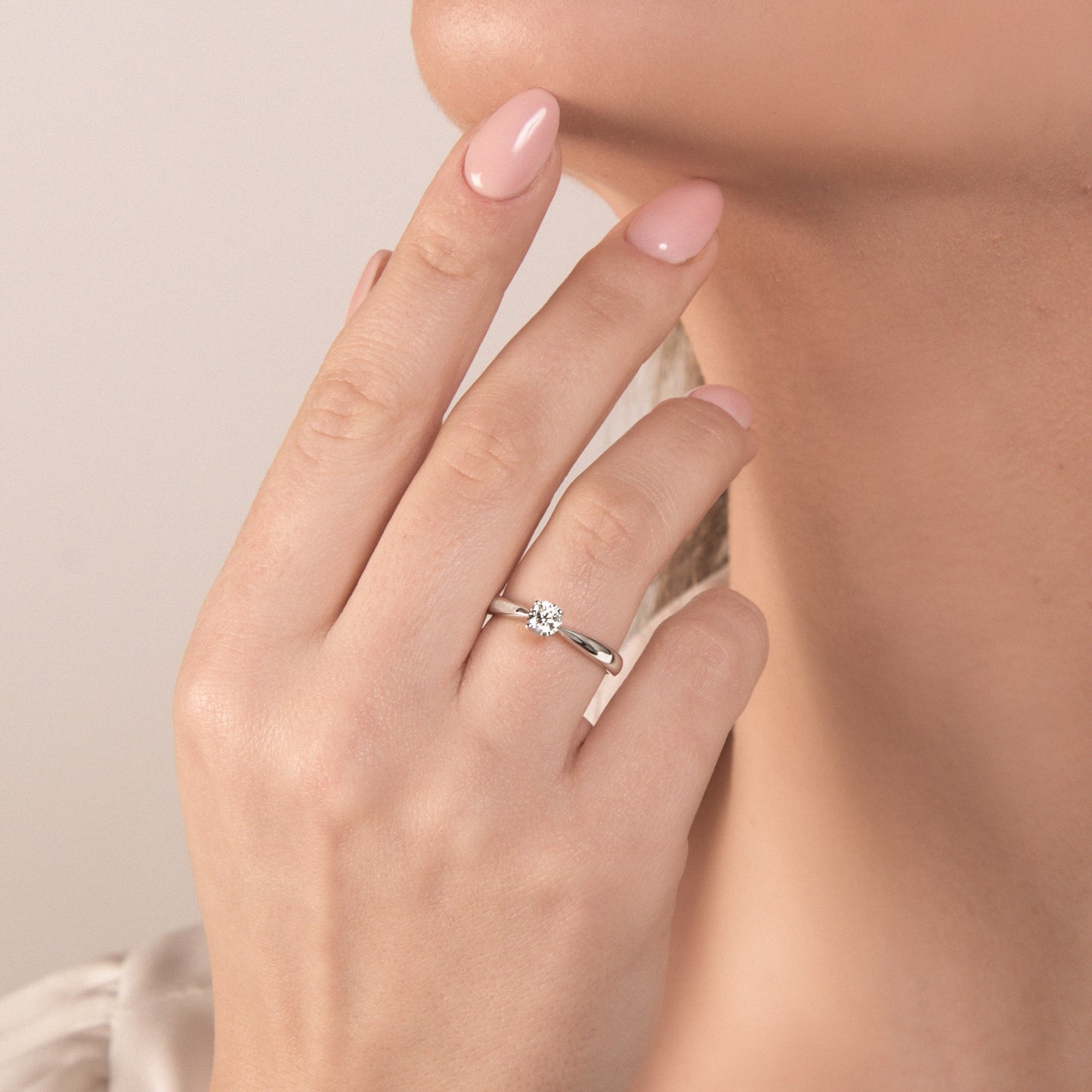 Anello in ORO BIANCO E DIAMANTE LF462/50