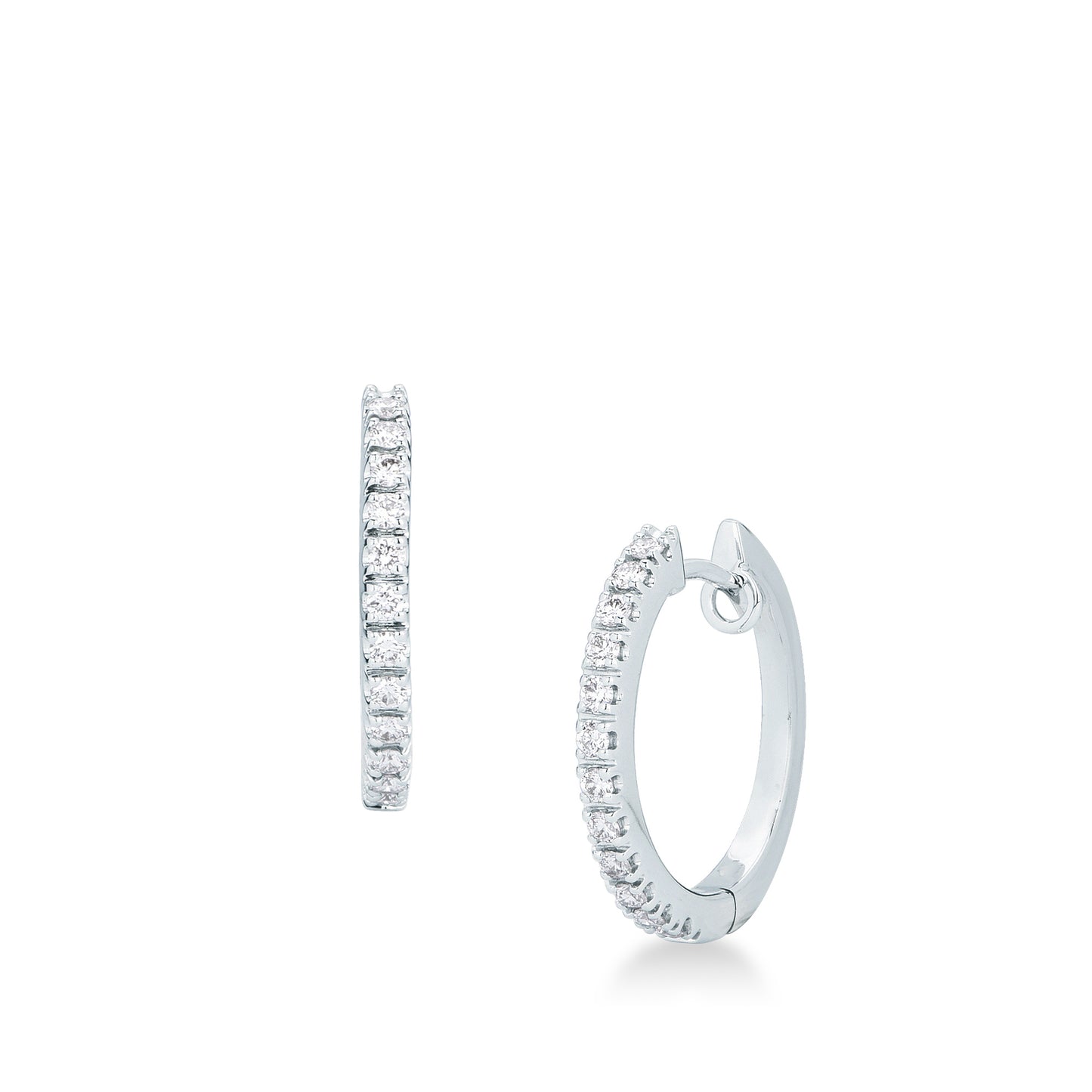 Orecchini cerchio ORO E DIAMANTI Z752