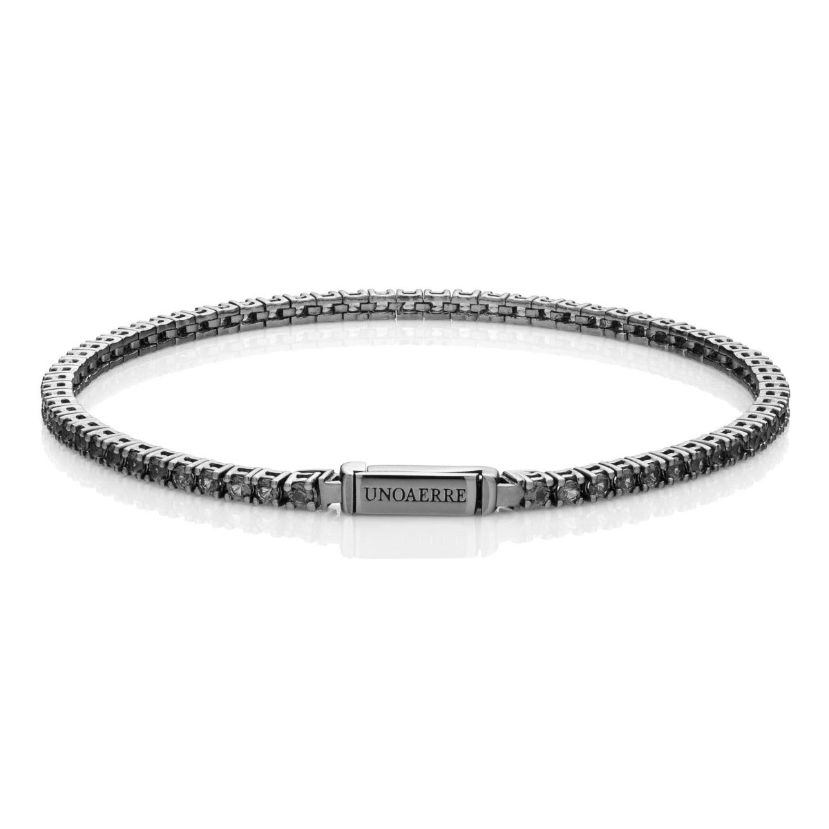 Bracciale Tennis in argento brunito - 721YBF1692171 5771