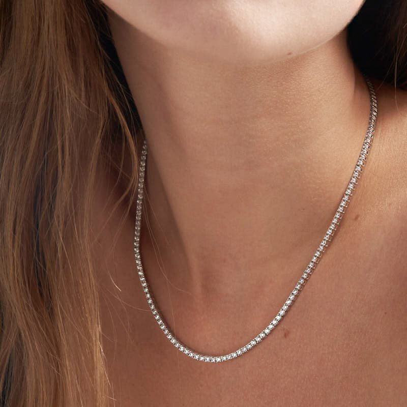 Collana tennis in argento - 721YHH1852070 6037