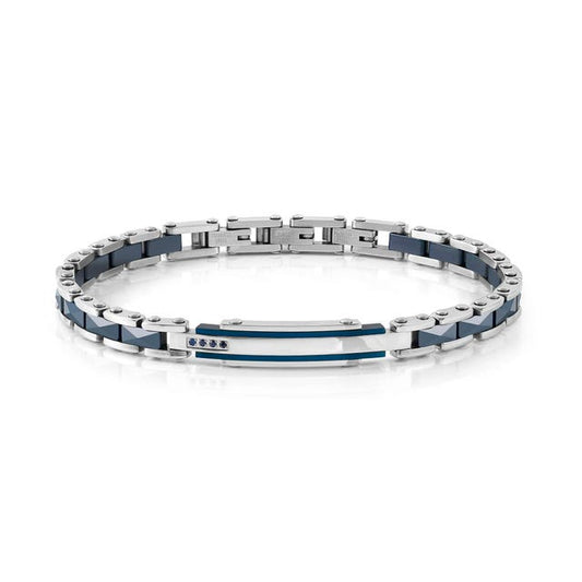 Bracciale Strong Diamond con 4 zaffiri blu - 028325 030