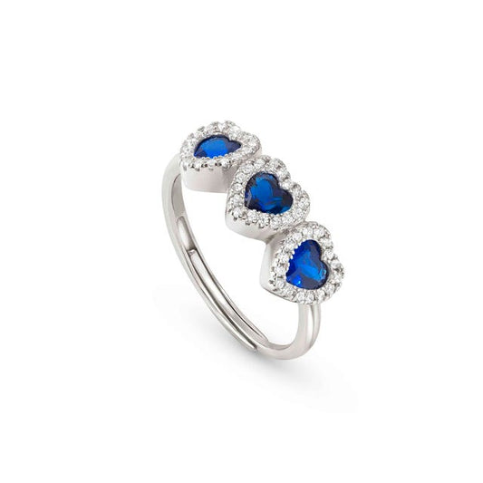 Anello All My Love con 3 Cuori e Zirconi - 240301 012