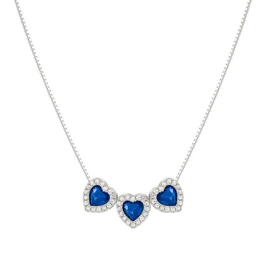 Collana All My Love con 3 Cuori e Zirconi - 240303/012