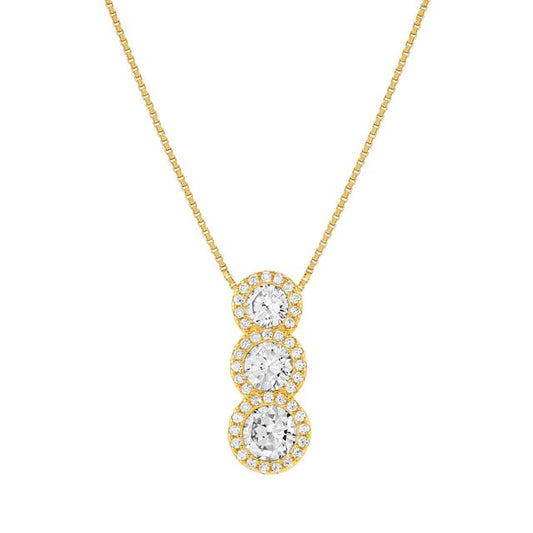 Collana Seidivina con 3 Zirconi - 241403 012