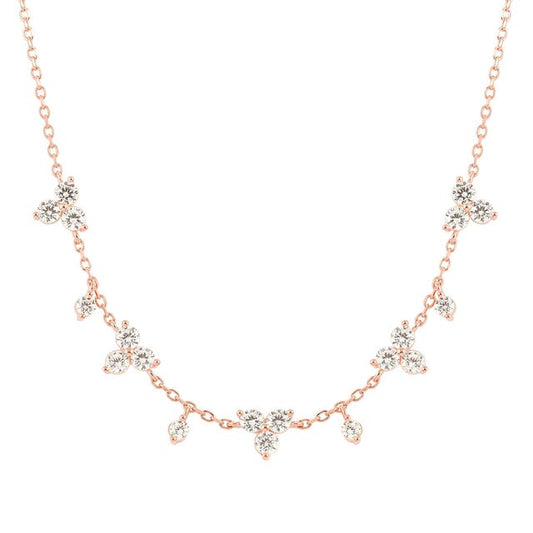 Collana Life Bouquet con Pietre Bianche - 242507 011
