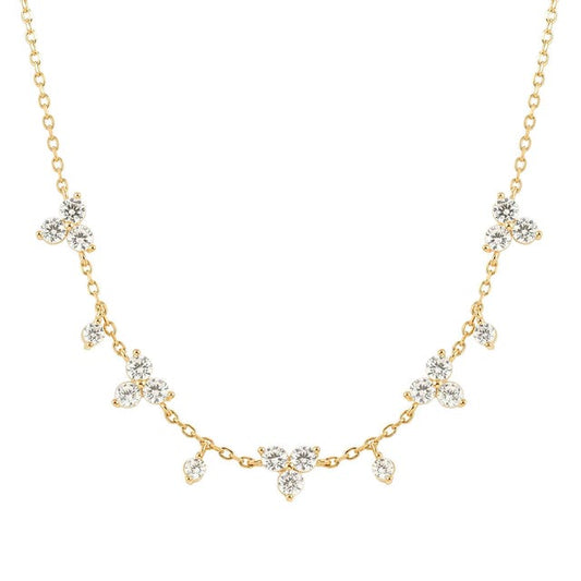 Collana Life Bouquet con Pietre Bianche - 242507 012