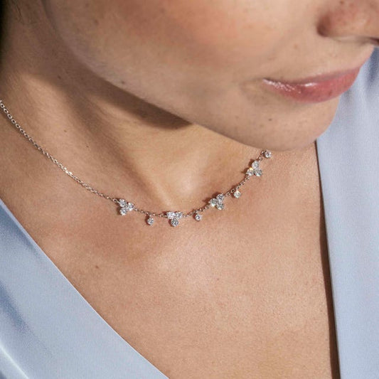 Collana Life Bouquet con Pietre Bianche - 242507 011