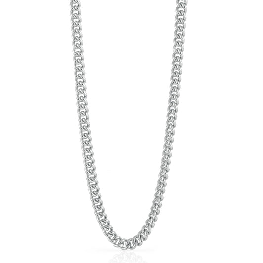Collana catena grumetta piccola in bronzo argentato - 000EXH4754000   1556