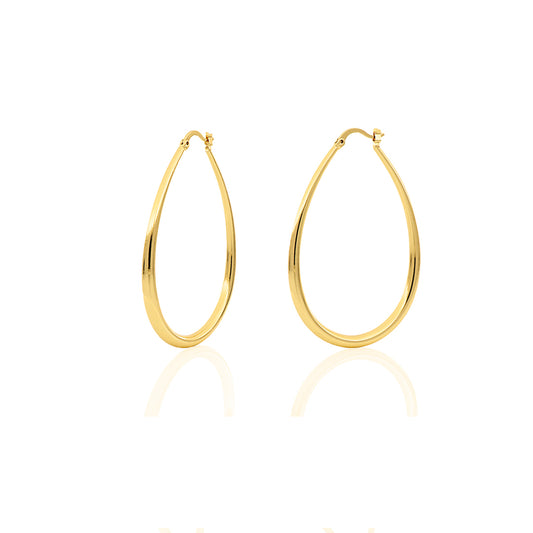 Orecchini a goccia grandi in bronzo dorato - 000EXO4229900   1773