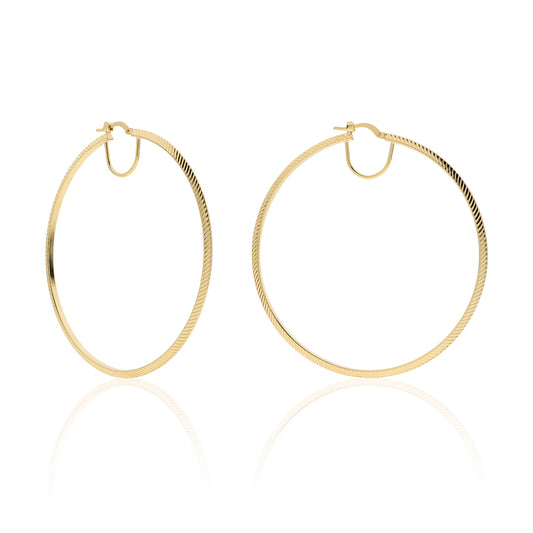 Orecchini maxi cerchio dorati Triangoli - 004EXO0089900   2390