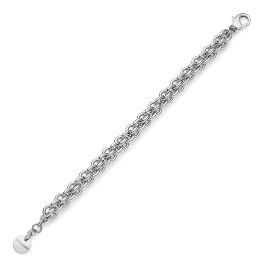 Bracciale multifilo in catena rolò argentata - 000EXB5014000   2361