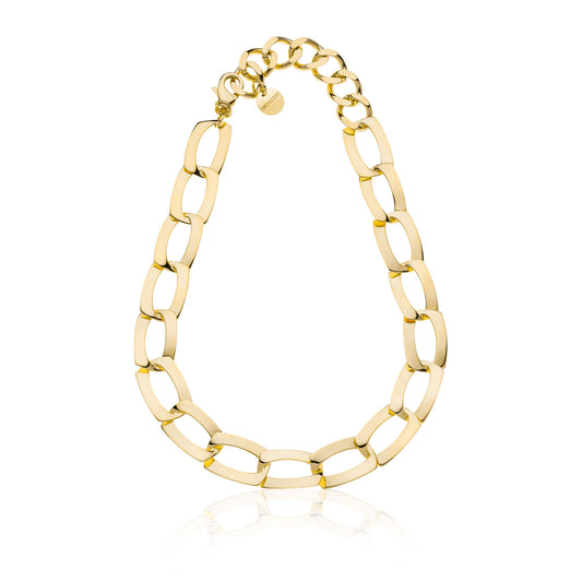 Collana catena dorata piatta Dinamica - 016EXH0144000   2443