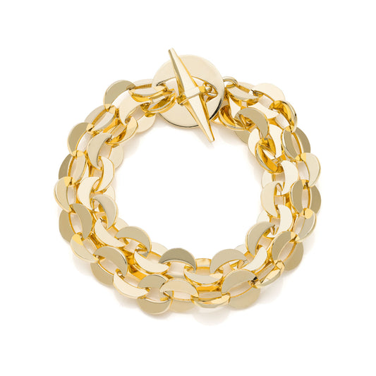 Bracciale due file di catena tonda Dinamica -  016EXB0075000   2469