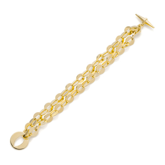Bracciale due file di catena tonda Dinamica -  016EXB0075000   2469