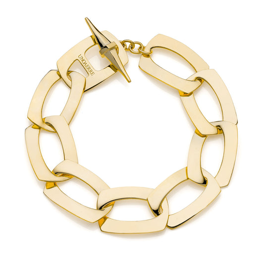 Bracciale catena dorata piatta Dinamica - 016EXB0085000   2444