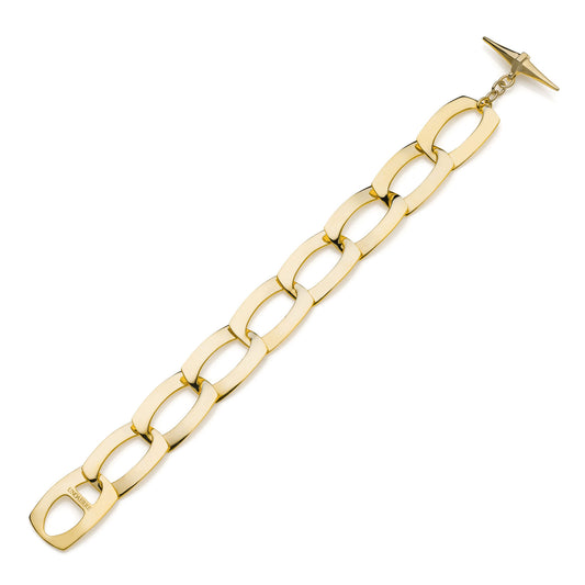 Bracciale catena dorata piatta Dinamica - 016EXB0085000   2444