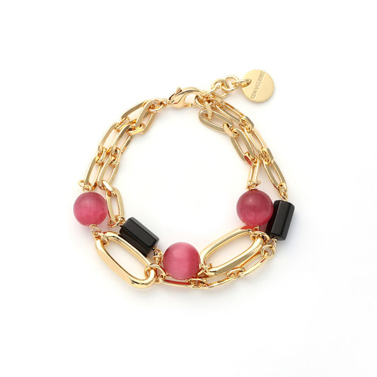 Bracciale Gipsy con sfere rosa - 000EXB5214000   2562