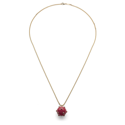 Collana con Mina grande bordeaux - 000EXH5624000   2698