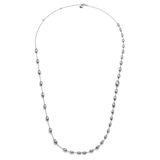 Collana lunga in argento satinato - 703YHW4244090   6659