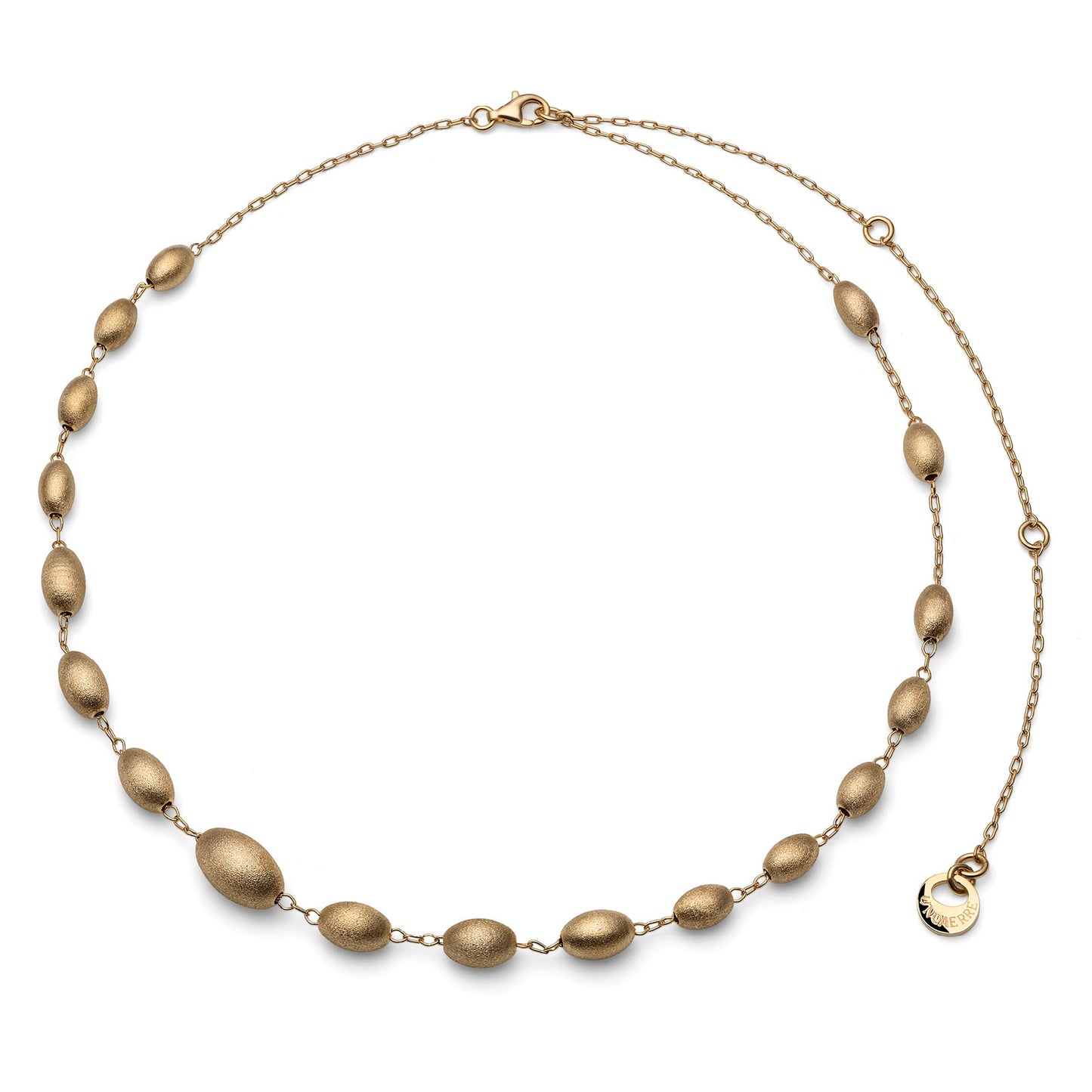 Collana in argento dorato satinato - 703YHW4244000   6660