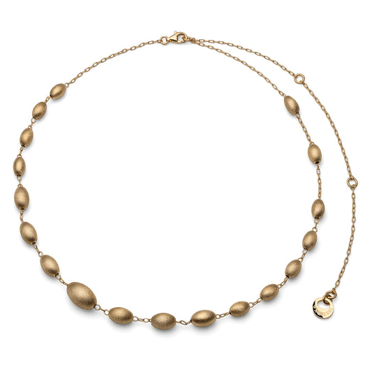 Collana in argento dorato satinato - 703YHW4244000   6660