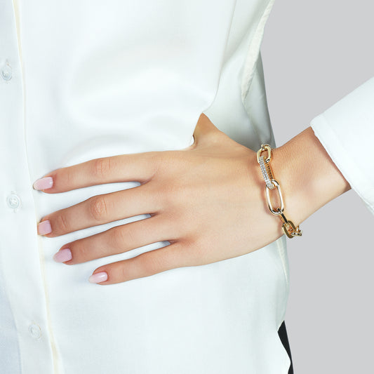 Bracciale con maglia in zirconi - 000EXB5394000   2771