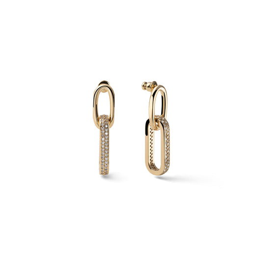 Orecchini catena con zirconi - 000EXO4778000   2786