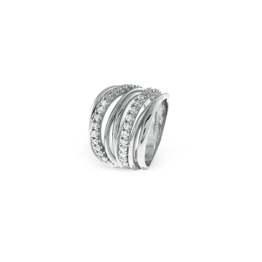 Anello Vortice in argento bianco - 700YAF1971000   5564/20